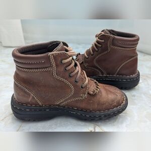 Kids Double H Leather Upper Boots Size 12D